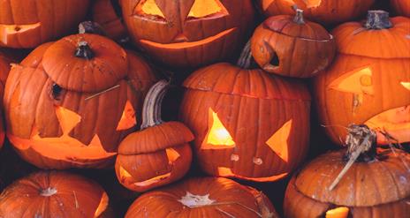 Halloween carved pumpkins