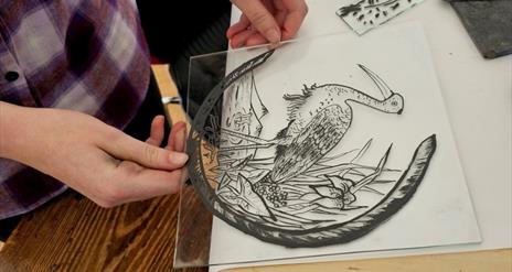 Discover the art of traditional stained glass painting in a relaxed, hands-on session at the Ulster Folk Museum.