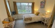 The Beech Room has a kingsize bed with full bathroom and the Spruce Room had a double bed and shower room