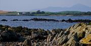 A view of the Mourne Mountains from Kearney Beach.