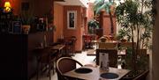 Inside dining area