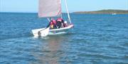 a photo of a boat on the water