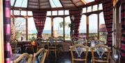 Dining area in Conservatory