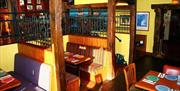Inside dining area