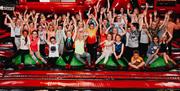 Large group of Children together at the Airtastic Inflata Park
