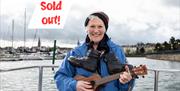 Tour Guide Alison Armstrong with sold out notice