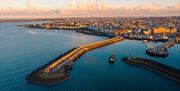 Bangor marina birds eye view