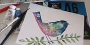 One of illustrator Bernice Anderson's watercolour birds