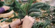 Christmas wreath foilage