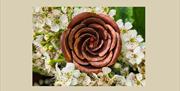 Copper rose by Lake and Oak Coppersmithing