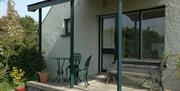 Outside patio seating area