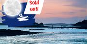 Paddle in a kayak around Strangford Lough with text Sold Out