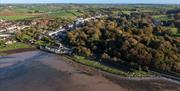A birds eye view of Greyabbey from the Lough side