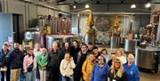 Copeland Distillery with tour group