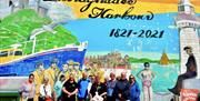 RNLI Murial with waking tour