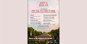 Open House Festival Picnic in the Park line up poster (Version 2)