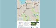 City of Bangor Map with details of locations and Shuttle Bus stops