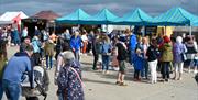 Market stalls at Tide and Turf Portavogie