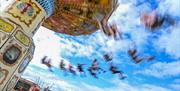 Merry go round carousel in motion