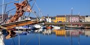 A view of Portaferry and boats from the water