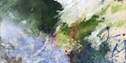 Abstract painting of storm