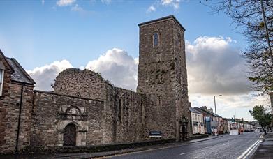 Newtownards Priory from street view