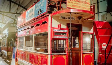 Vintage double decker bus