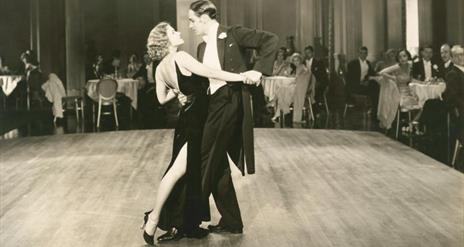 1930s dancers black & white photograph