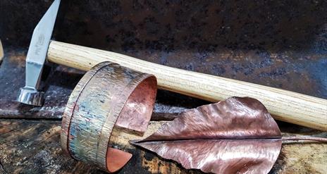 coppersmithing copper jewellery workshop