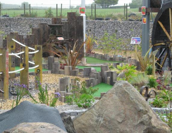Photo of part of the Crazy Golf course