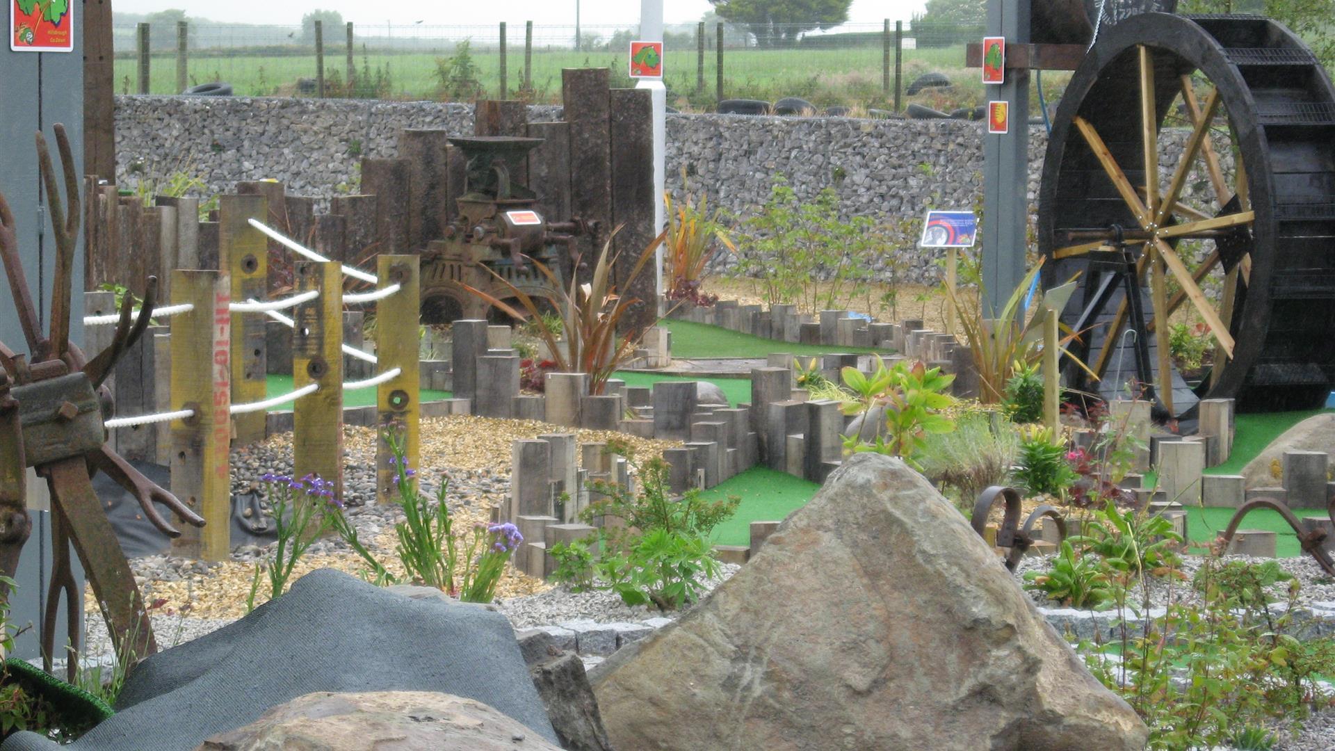Photo of part of the Crazy Golf course