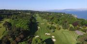Drone image of the course