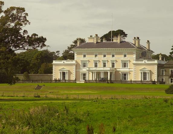 Ballywalter Park house exterior surrounding by greenery