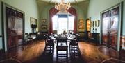 Image of the formal dining room inside of the Mount Stewart Estate House