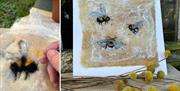 Felting with Bees, finished product