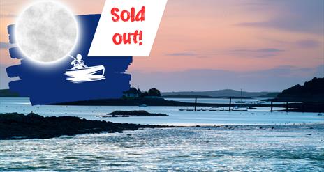 Paddle in a kayak around Strangford Lough with text Sold Out
