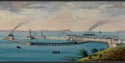 Painting of Donaghadee Harbour in early days