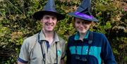 Castle Espie staff dressed in Witches/Wizards hats