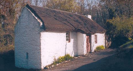 A picture of Cruckaclady Farmhouse in Ulster Folk Museum