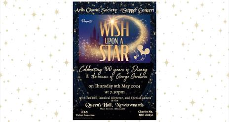 Wish Upon a Star poster graphic, by Ards Choral Society