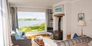 Living room showing view of lough
