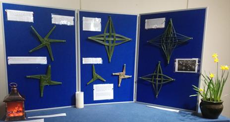 Different styles of crosses made by Brigid Watson